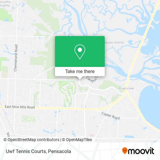 Uwf Tennis Courts map