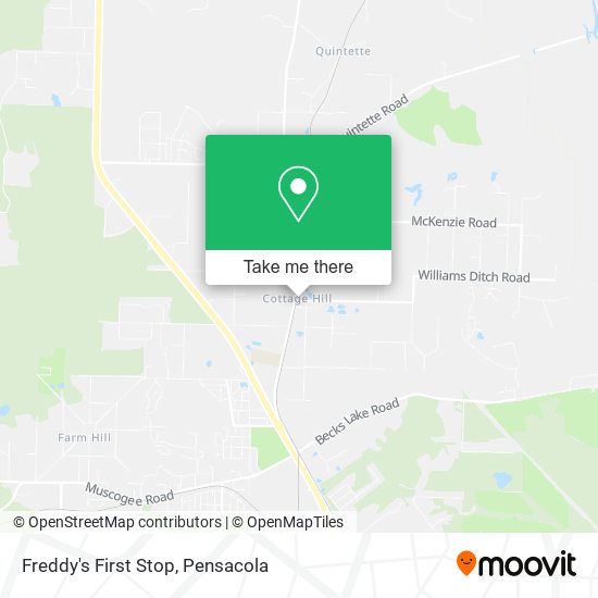 Freddy's First Stop map