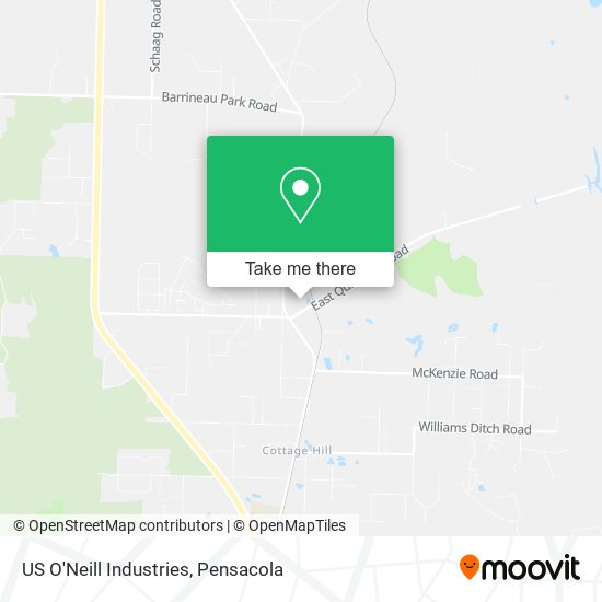 US O'Neill Industries map