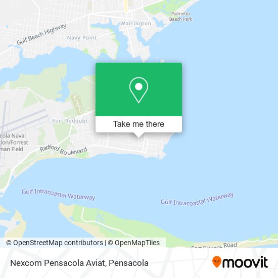 Nexcom Pensacola Aviat map