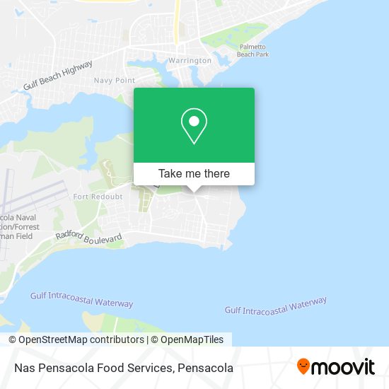 Nas Pensacola Food Services map