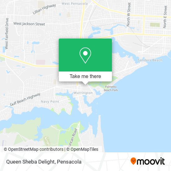 Queen Sheba Delight map
