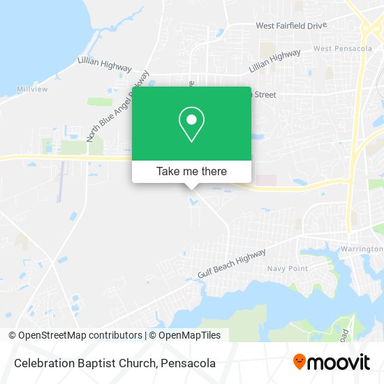 Mapa de Celebration Baptist Church