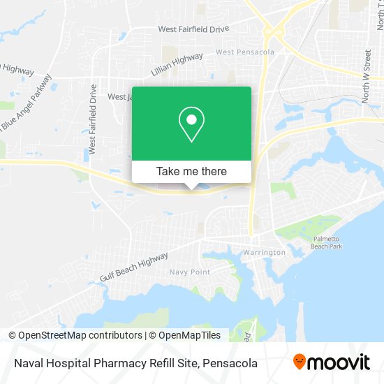 Naval Hospital Pharmacy Refill Site map