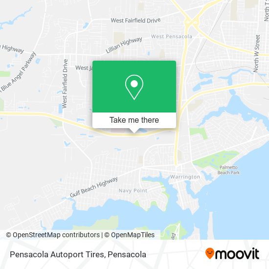 Mapa de Pensacola Autoport Tires