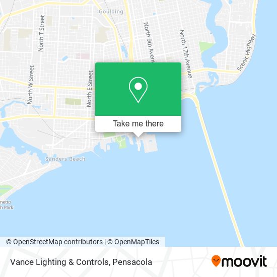 Vance Lighting & Controls map