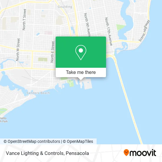 Vance Lighting & Controls map
