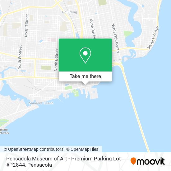 Mapa de Pensacola Museum of Art - Premium Parking Lot #P2844