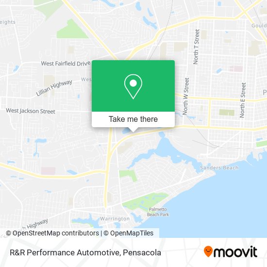 Mapa de R&R Performance Automotive