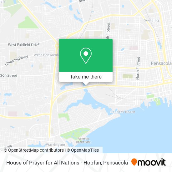 Mapa de House of Prayer for All Nations - Hopfan