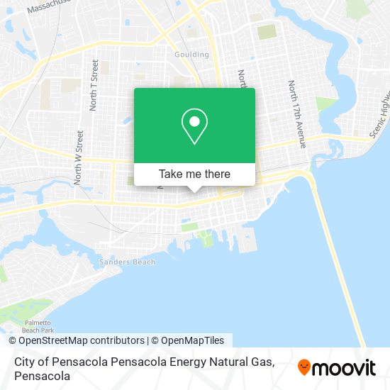 Mapa de City of Pensacola Pensacola Energy Natural Gas