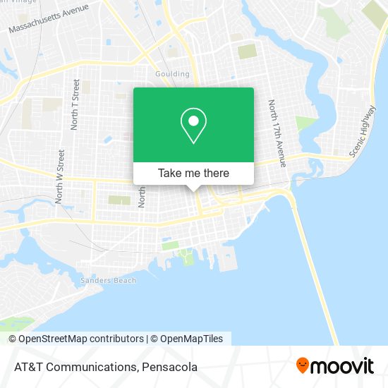 AT&T Communications map