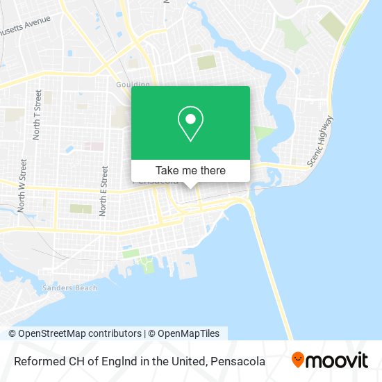 Reformed CH of Englnd in the United map
