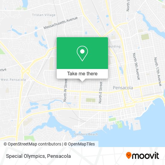 Special Olympics map