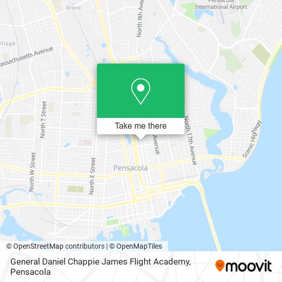 General Daniel Chappie James Flight Academy map