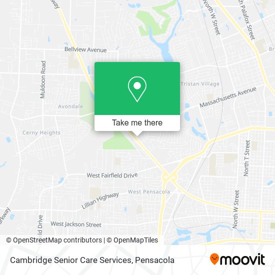 Mapa de Cambridge Senior Care Services