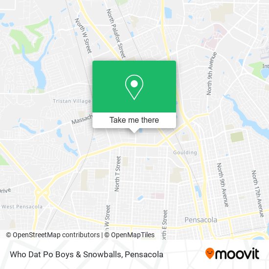 Mapa de Who Dat Po Boys & Snowballs