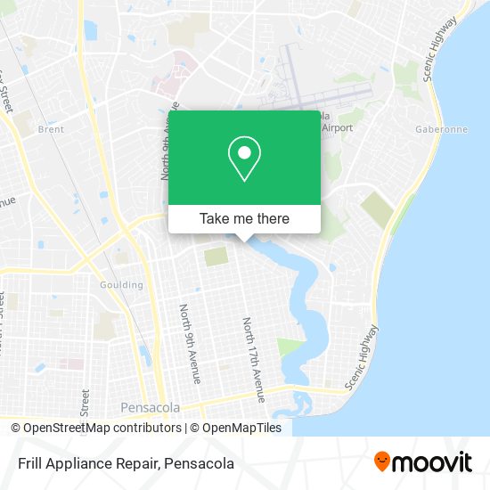 Mapa de Frill Appliance Repair