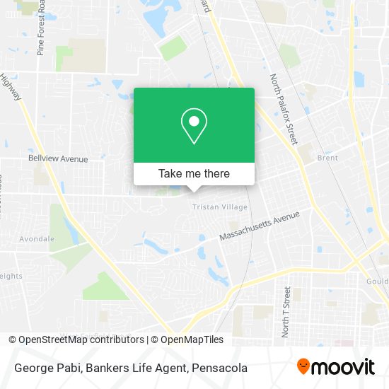 Mapa de George Pabi, Bankers Life Agent