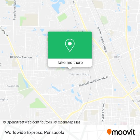 Worldwide Express map