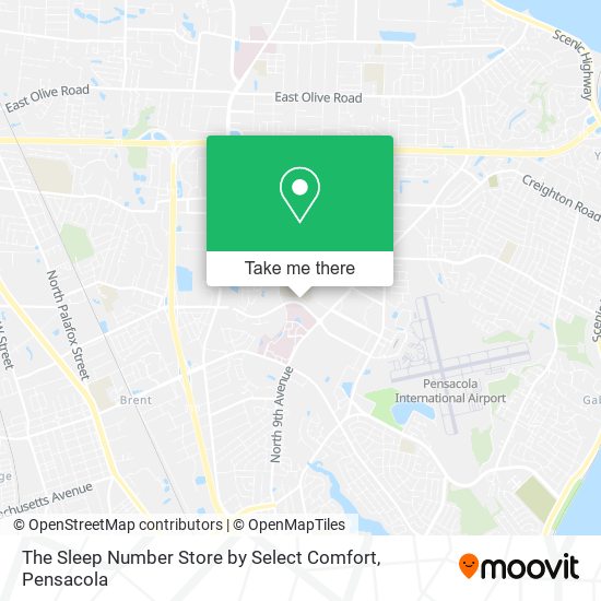 The Sleep Number Store by Select Comfort map