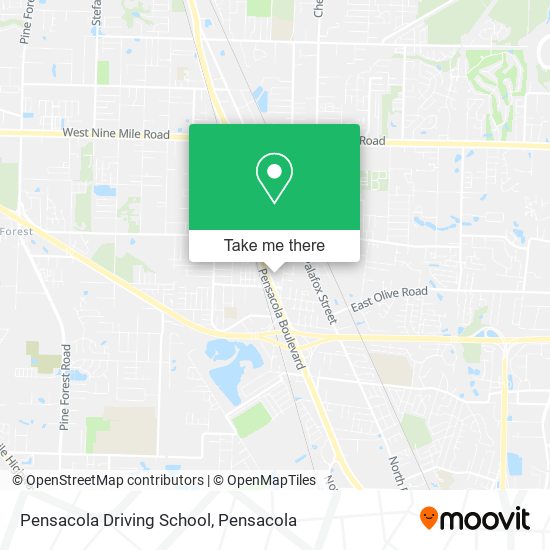 Pensacola Driving School map