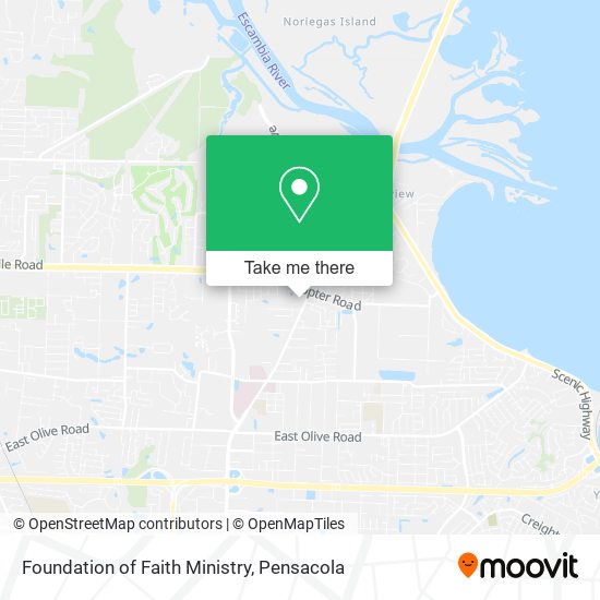 Foundation of Faith Ministry map