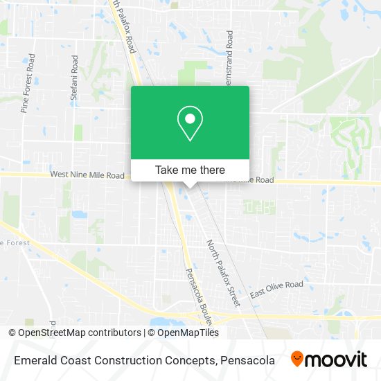 Emerald Coast Construction Concepts map