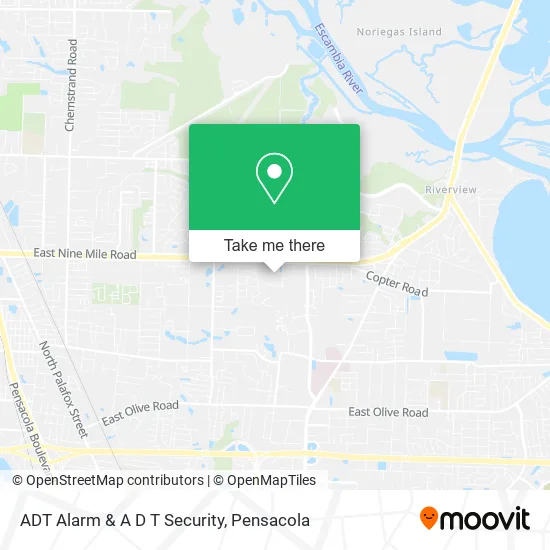 Mapa de ADT Alarm & A D T Security