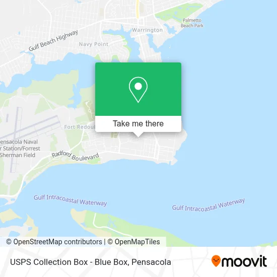 USPS Collection Box - Blue Box map