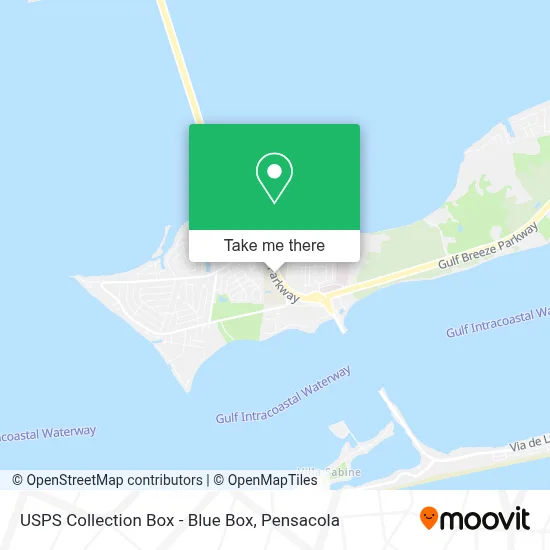USPS Collection Box - Blue Box map