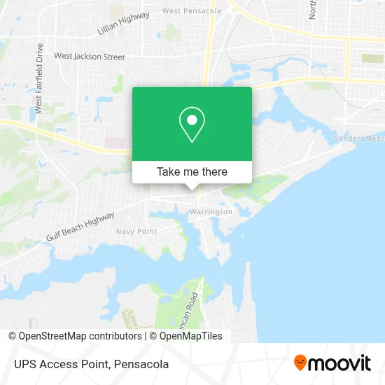 UPS Access Point map