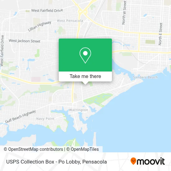 USPS Collection Box - Po Lobby map