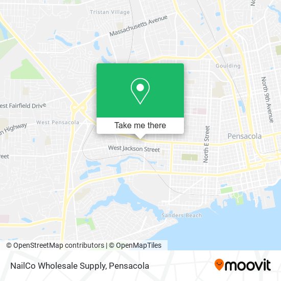 Mapa de NailCo Wholesale Supply