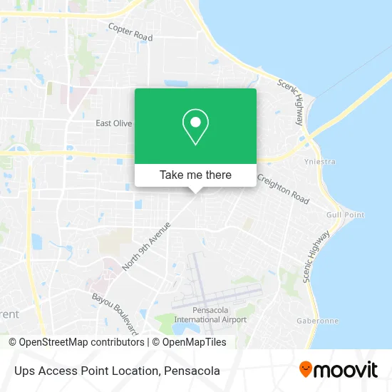 Ups Access Point Location map
