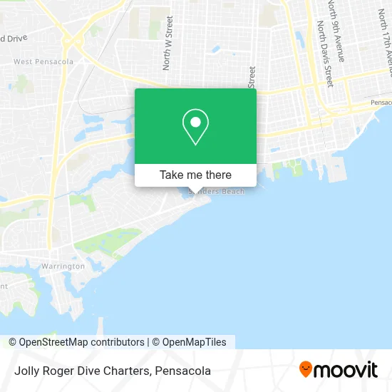 Jolly Roger Dive Charters map