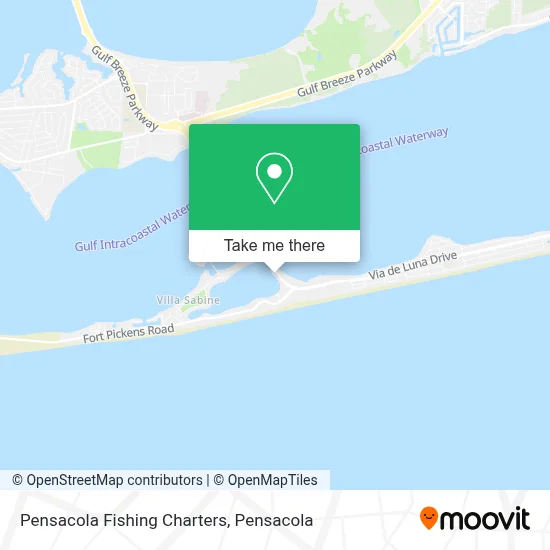 Pensacola Fishing Charters map