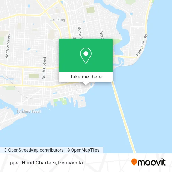 Upper Hand Charters map
