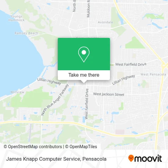 James Knapp Computer Service map