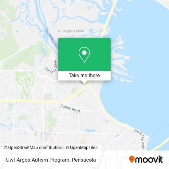Uwf Argos Autism Program map