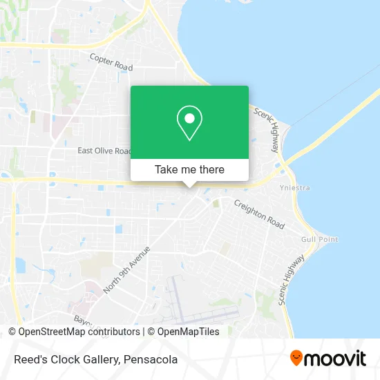 Reed's Clock Gallery map