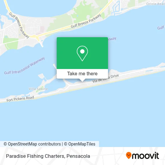 Paradise Fishing Charters map