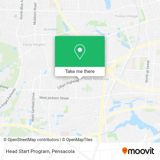 Head Start Program map
