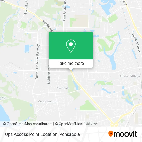 Ups Access Point Location map