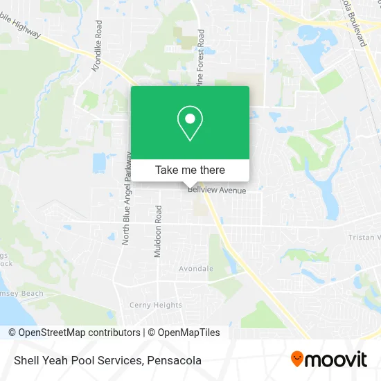 Shell Yeah Pool Services map