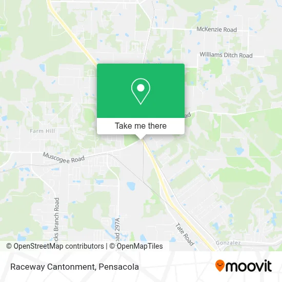 Raceway Cantonment map