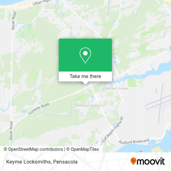 Keyme Locksmiths map