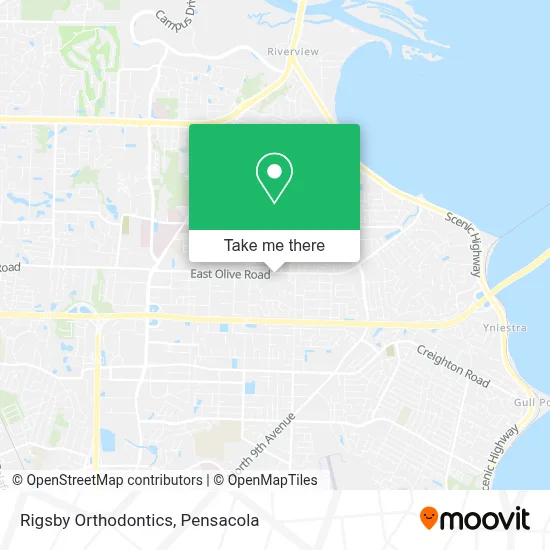 Rigsby Orthodontics map