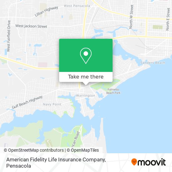 American Fidelity Life Insurance Company map