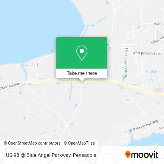 Mapa de US-98 @ Blue Angel Parkway